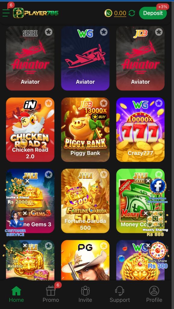 Player786 Lobby